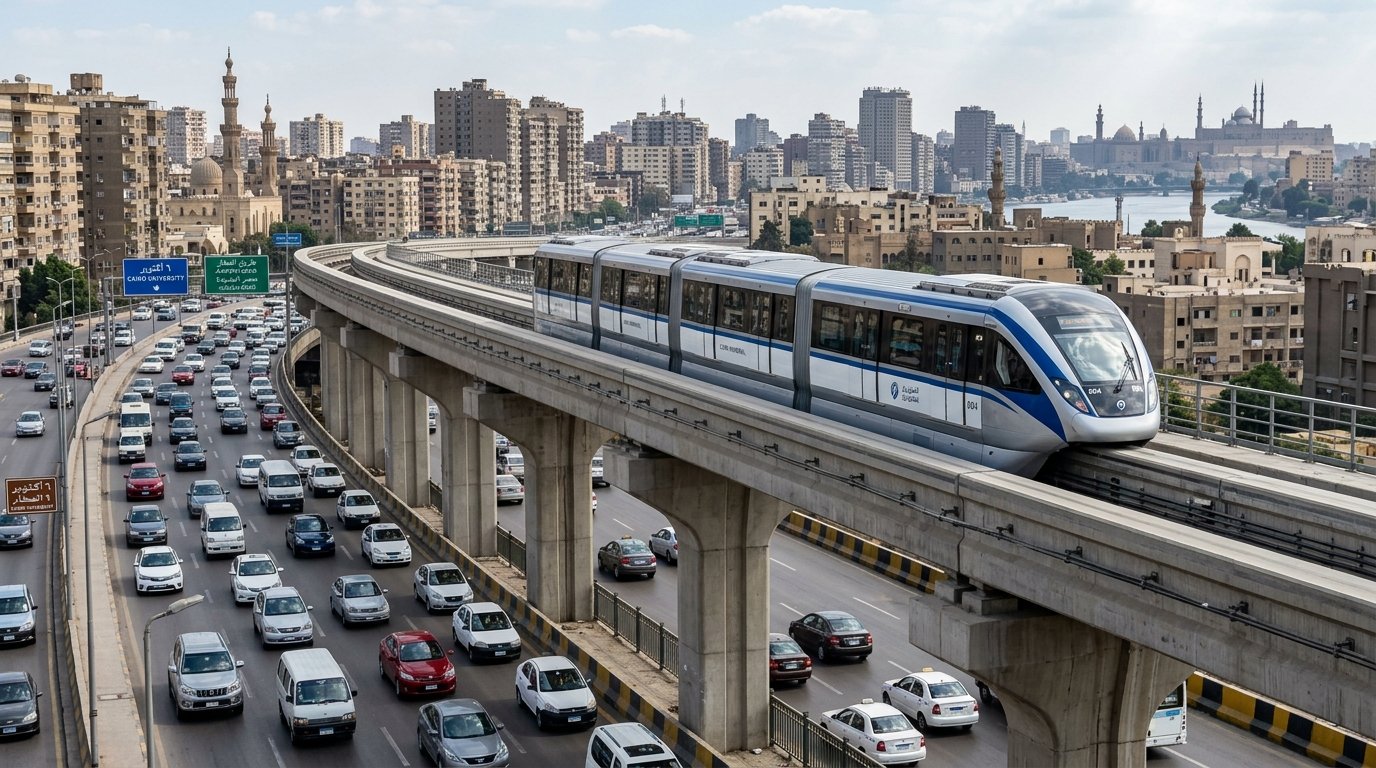 مشروع مونوريل العاصمة و 6 أكتوبر - مسار القطار الكهربائي وتوريد مسامير إجهاد عالي 10.9