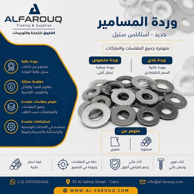وردة المسامير حديد واستانلس ستيل ورد بلدي ومخصوص